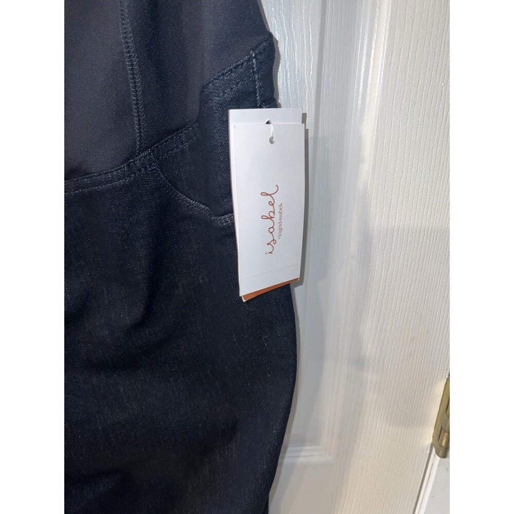 Ingrid & Isabel Maternity Jeans Pants Womens 16 Crossover Panel Over Belly New - Picture 4 of 11